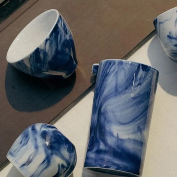 ����� Loveramics Brewers Floral Tasting Cup 150ml, ����: ������� (Ink Cobalt)