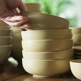 ������� Loveramics Er-go! 14cm Low Bowl (L) (Matte Sand)