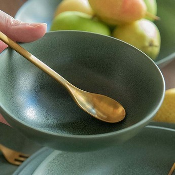 ������� Loveramics Studio 14cm Low Bowl (L) (Matte Dark Green)