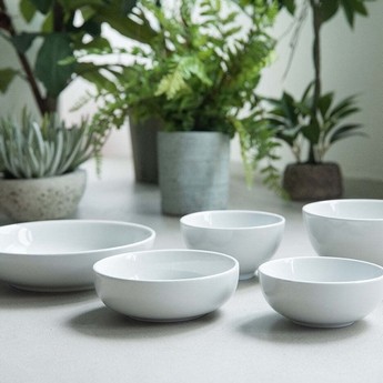 ������� Loveramics Er-go! 14cm Low Bowl (L) (White)