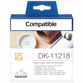 BROTHER DK11218 круглые наклейки (диаметр 24 мм) 1000 шт.