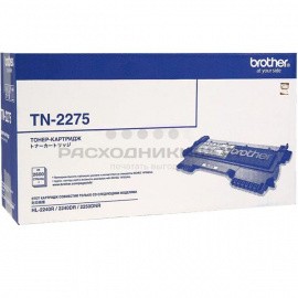 BROTHER TN-2275 тонер-картридж для HL-2240R, HL-2240DR, HL-2250DNR, DCP-7060DR, DCP-7065DNR, DCP-7070DWR, MFC-7360NR, MFC-7860DWR, FAX-2845R, FAX-2940