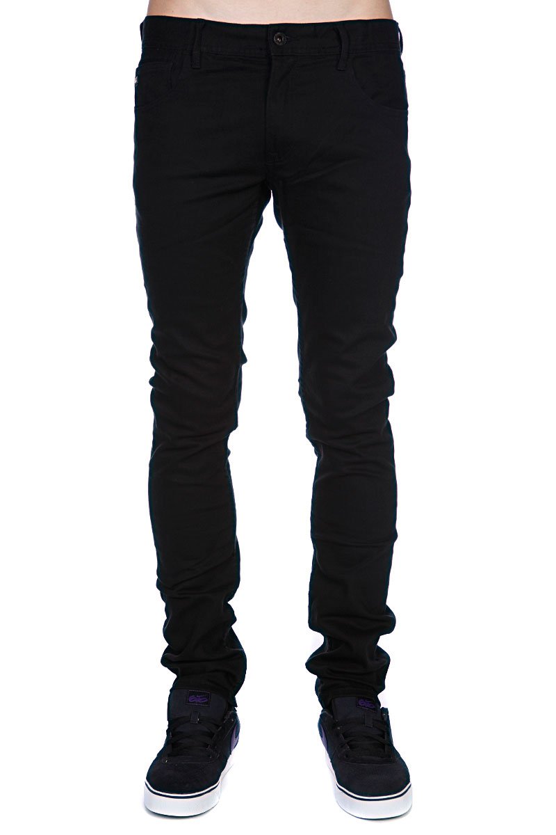 Узкие черные мужские джинсы