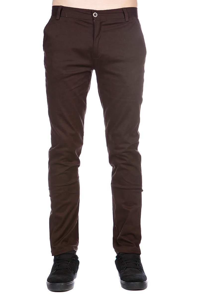Купить штаны узкие Enjoi Boo Khaki Slim Straight Dark Brown в интернет ...