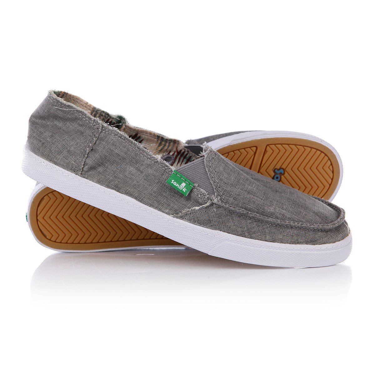 Купить мокасины женские Sanuk Standardt Boho Grey в интернет-магазине  Proskater.ru