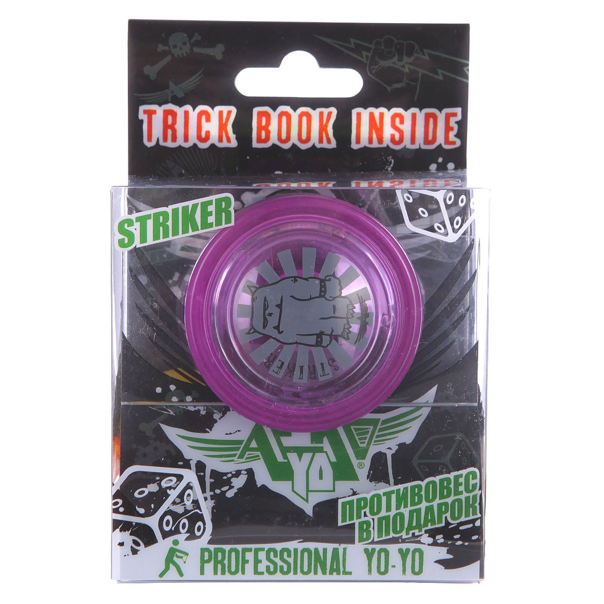 Купить йо-йо Aero-Yo Striker Purple в интернет-магазине Proskater.ru