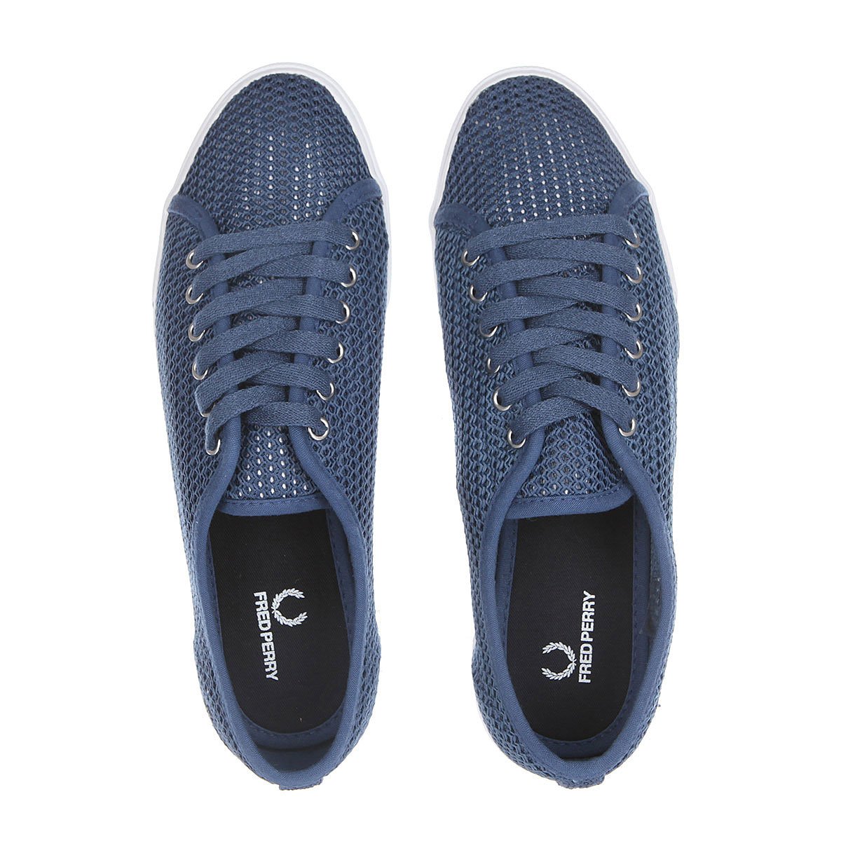 Купить кеды низкие женские Fred Perry Phoenix Flatform Mesh Blue в ...