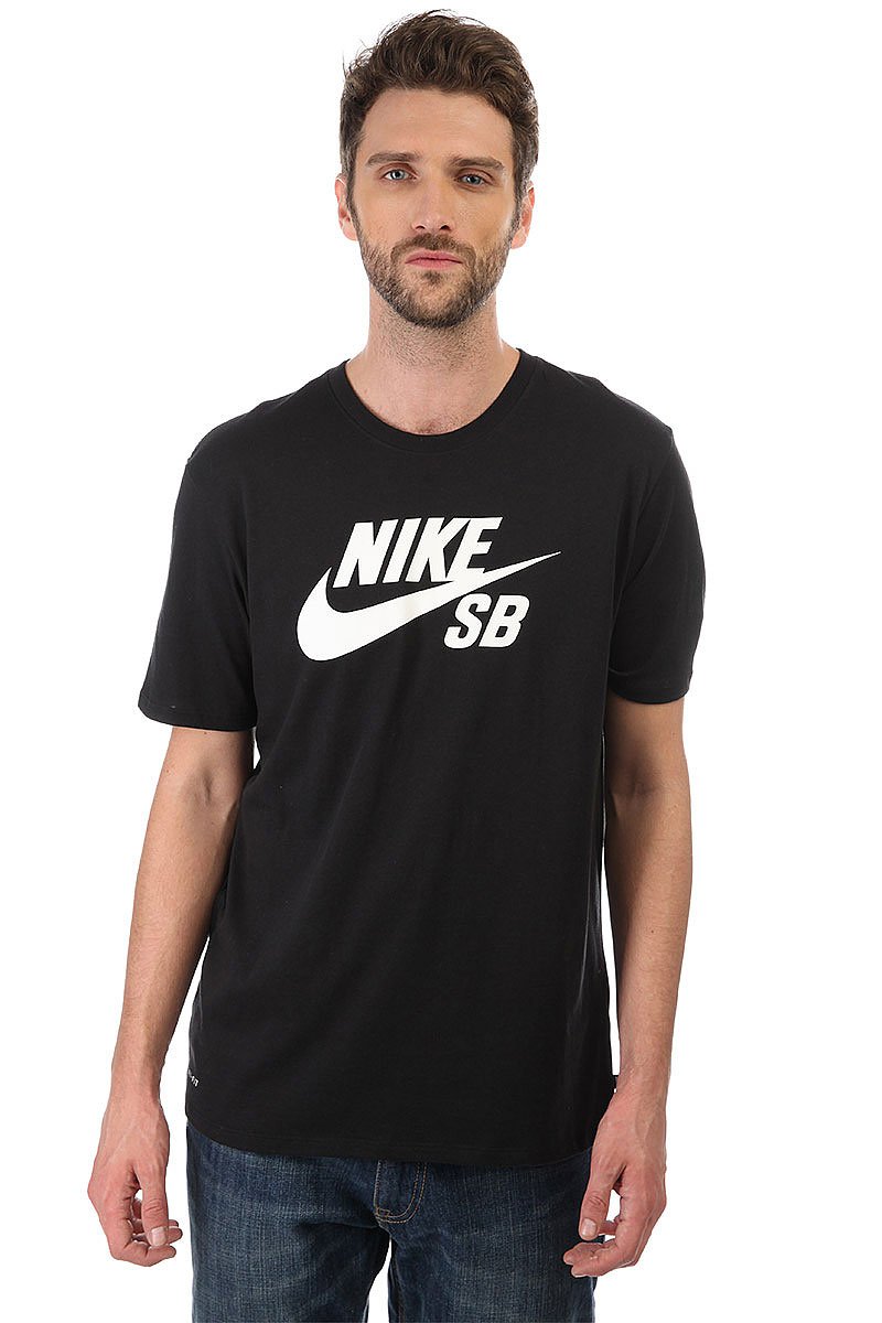 Купить футболку Nike SB LOGO Black (821946-013) в интернет-магазине ...