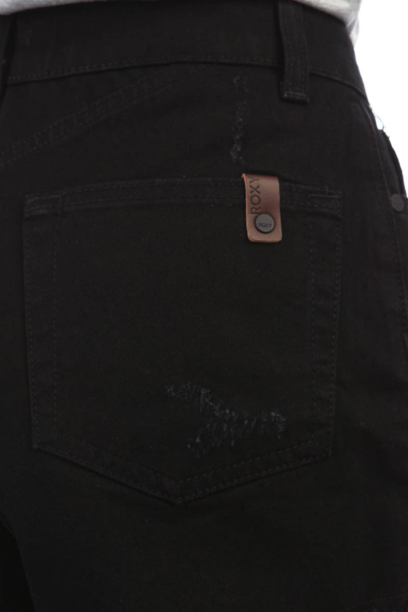 Женские джинсовые шорты с высокой талией Suns Shadow Black