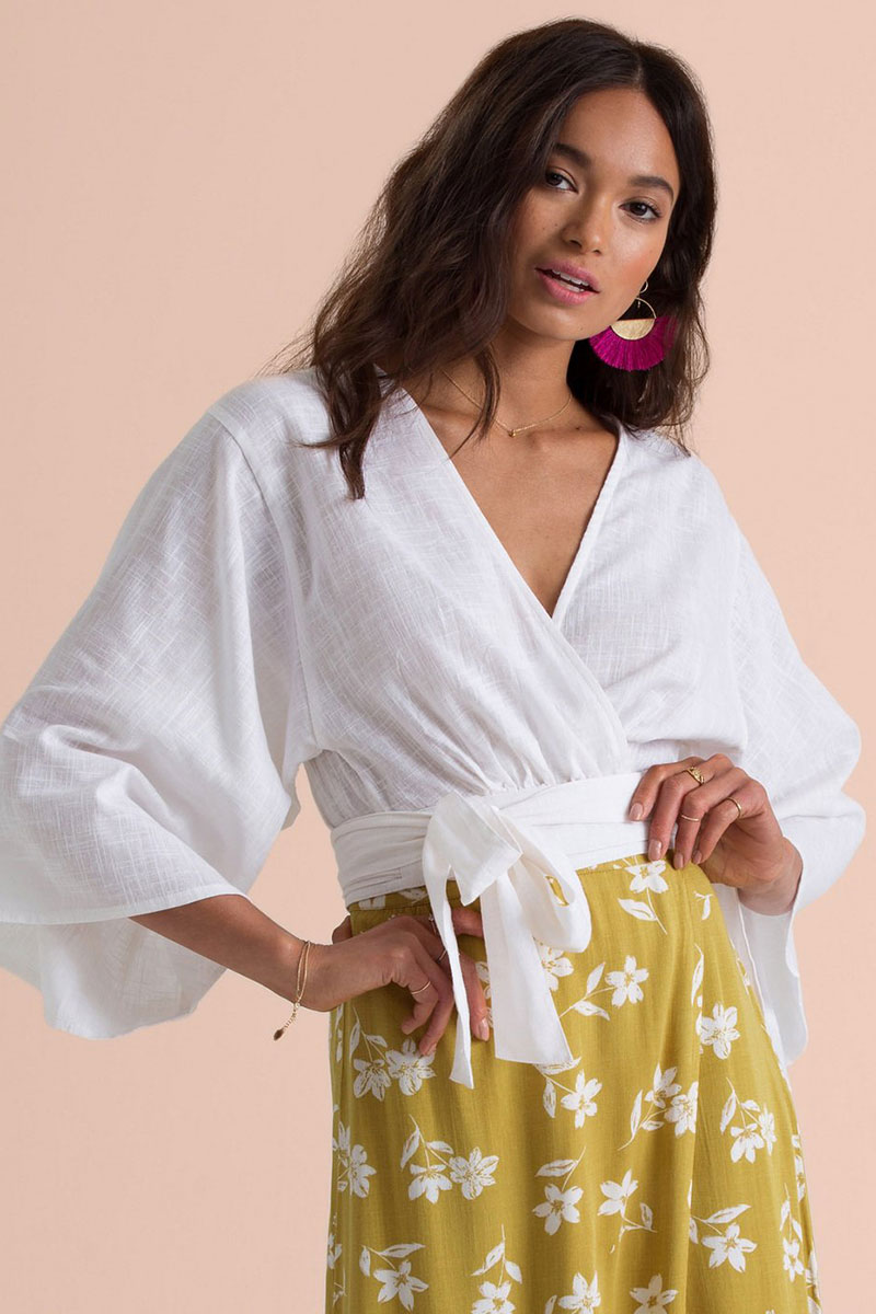 Блуза в стиле кимоно