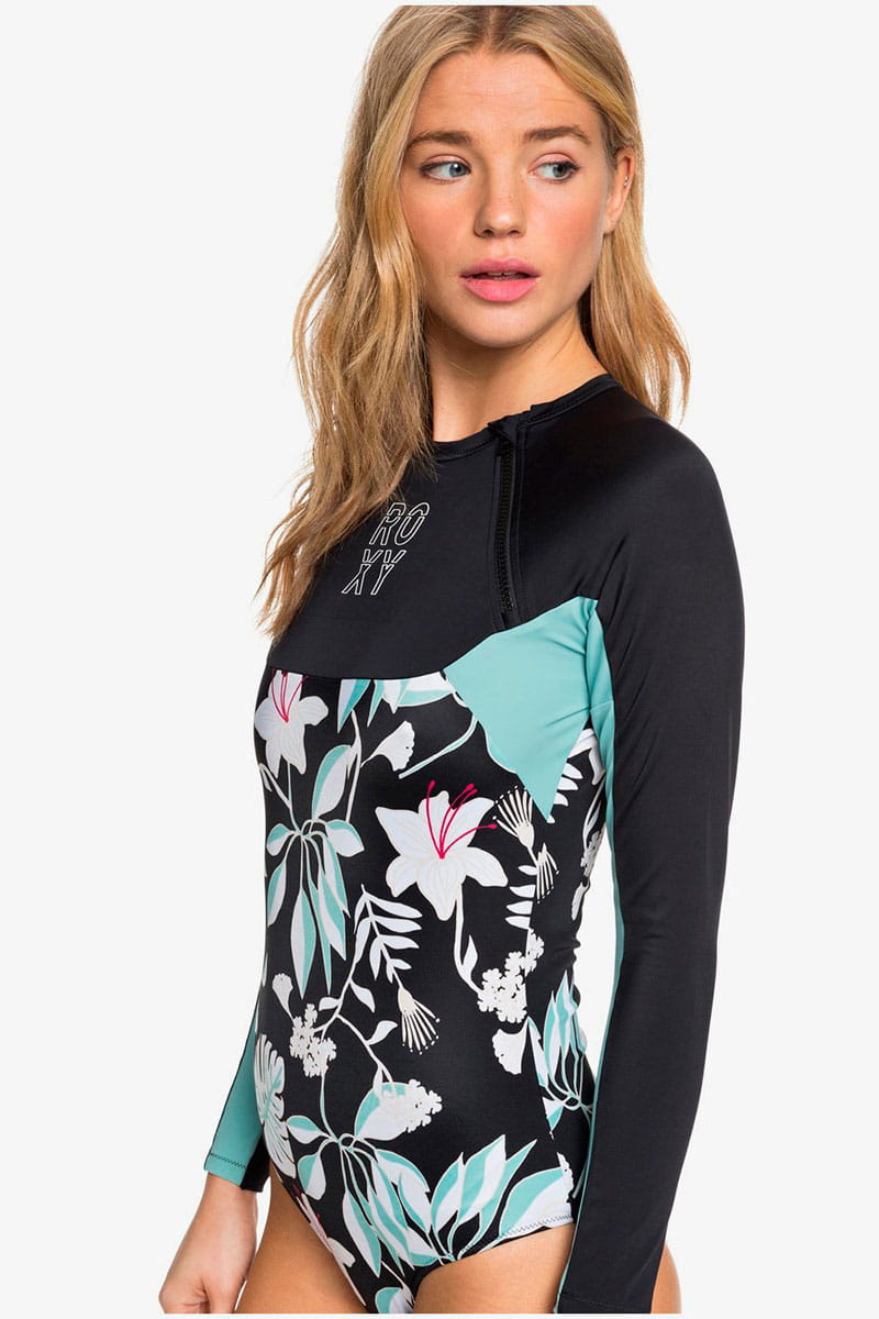 Купить женский купальник с длинным рукавом и молнией на груди ROXY ...