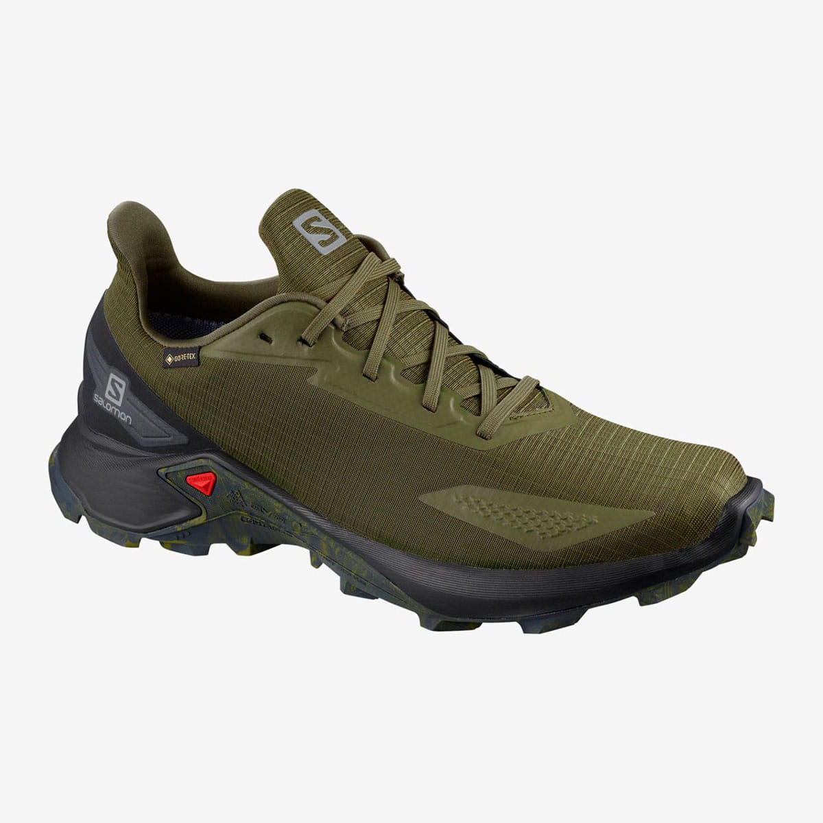 Купить кроссовки Salomon Alphacross Blast Gtx Olive_Nigh/Bk зеленый от  Salomon по выгодной цене за 7199 Р | Трекинговые ботинки с доставкой в  brd.ru