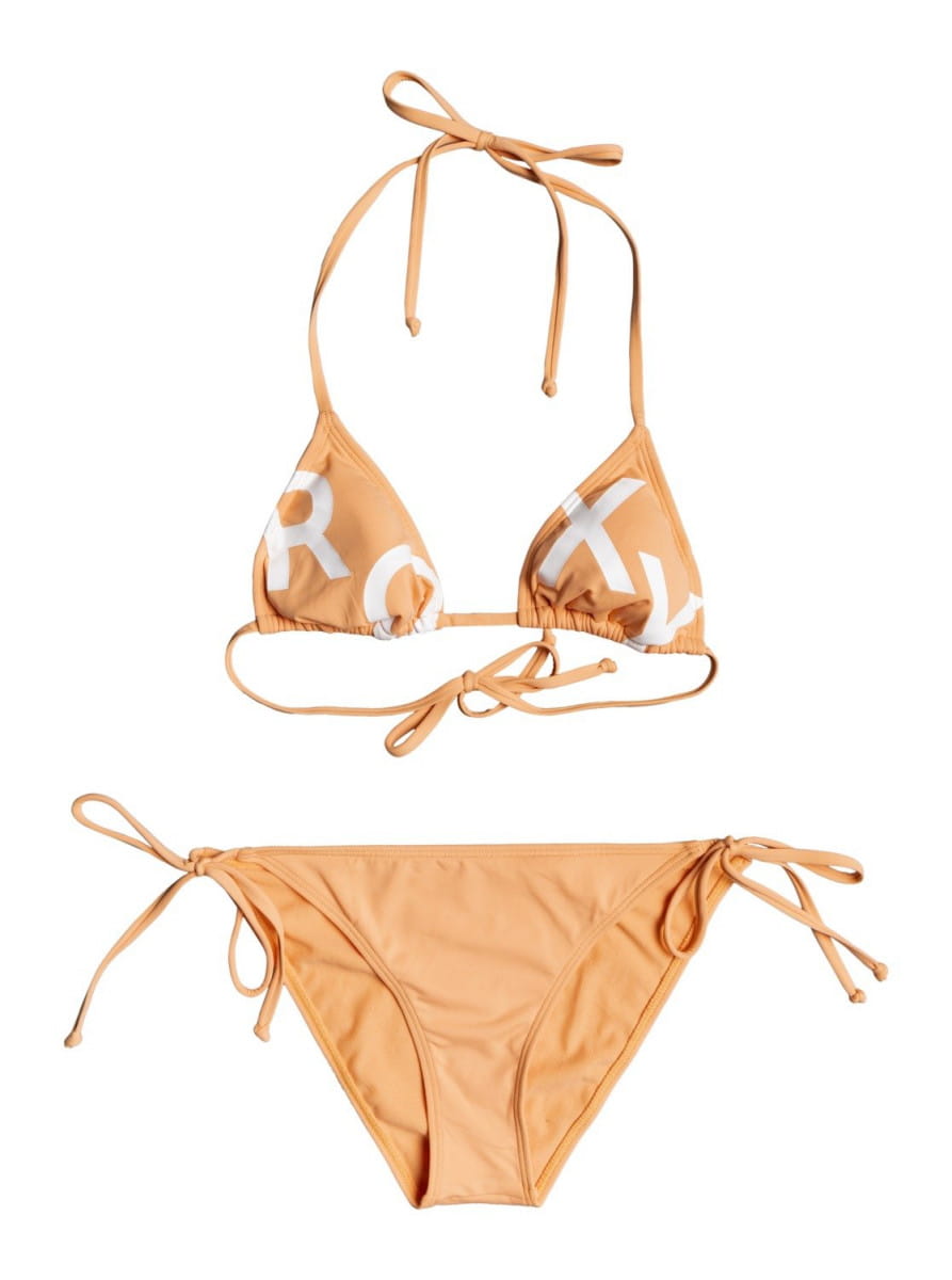 персиковый купальник roxy