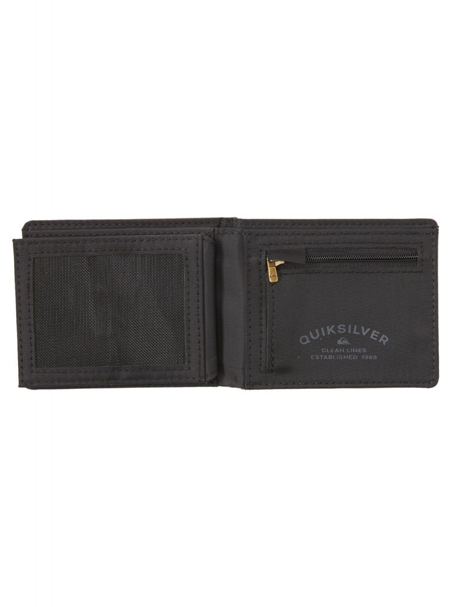 Черные мужские кошельки quiksilver. British Belt Kingston be Fold Wallet Black.