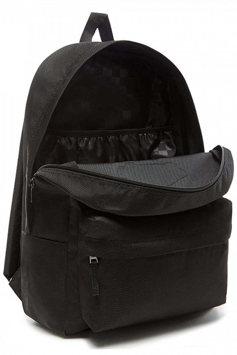 Vans realm backpack black Clearance