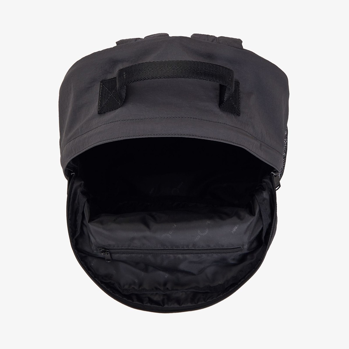 バックパック・リュック FRED PERRY CrinKle Nylon Mesh Back pack 4FT1159 Black Textured Nylon Backpack by Fred Perry on Sale