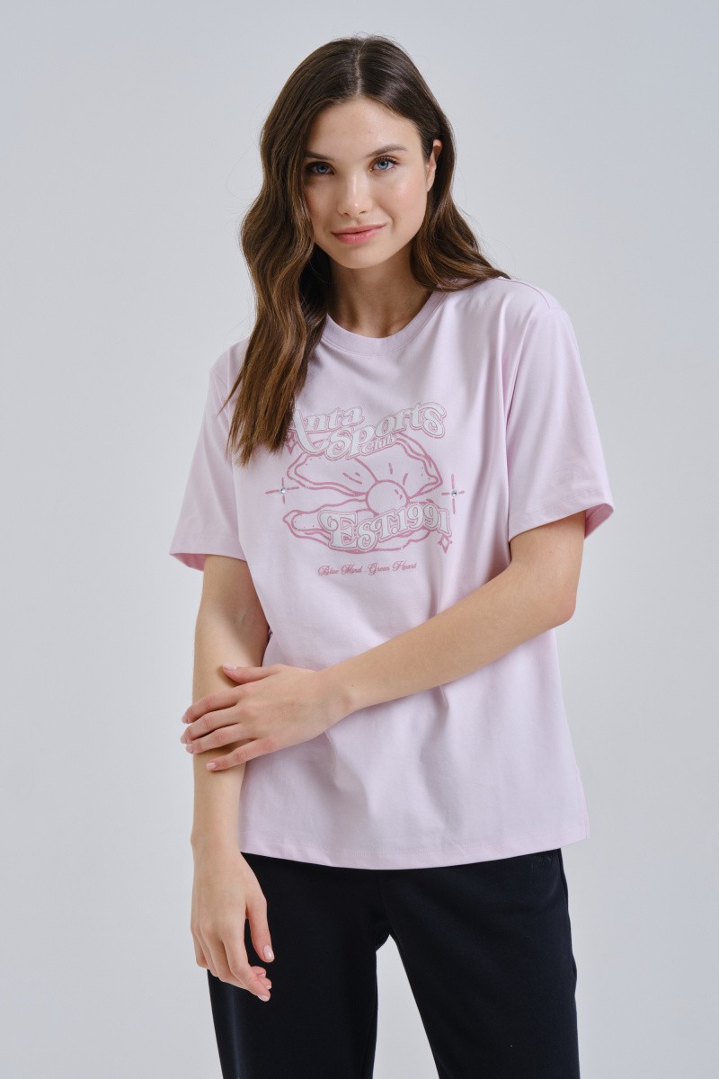�������� ANTA BLUE HEART GREEN MIND SS Tee 862528104-2