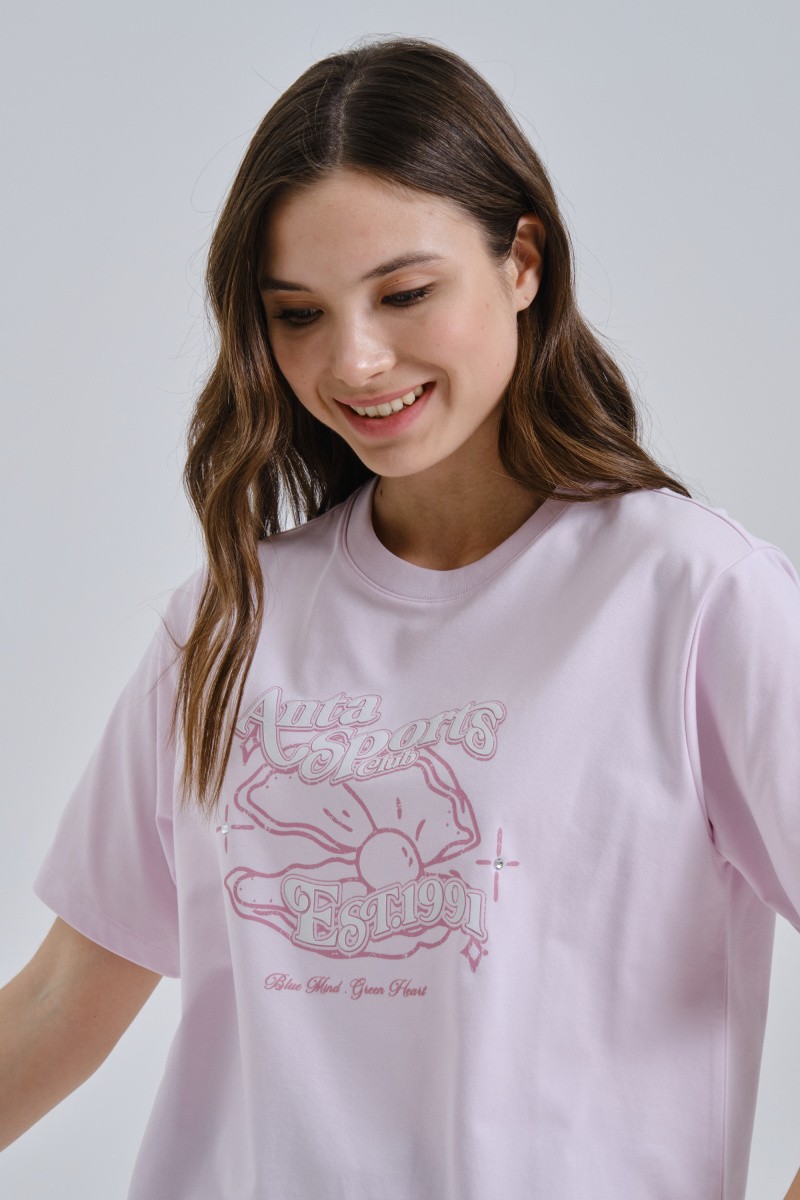 �������� ANTA BLUE HEART GREEN MIND SS Tee 862528104-2