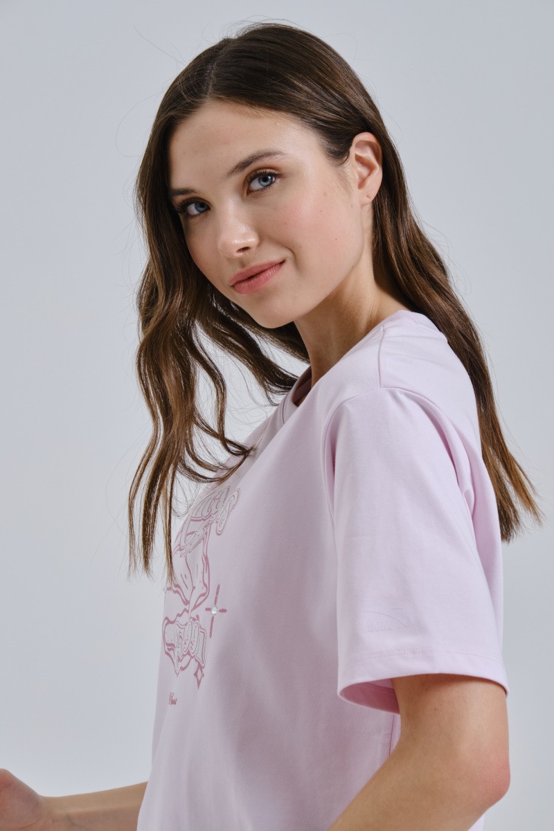 �������� ANTA BLUE HEART GREEN MIND SS Tee 862528104-2
