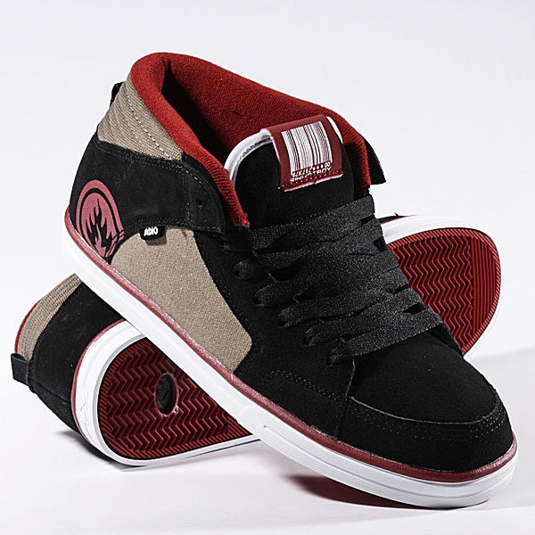 Купить обувь кеды кроссовки Adio Vengeance Black/Brown/Maroon ...