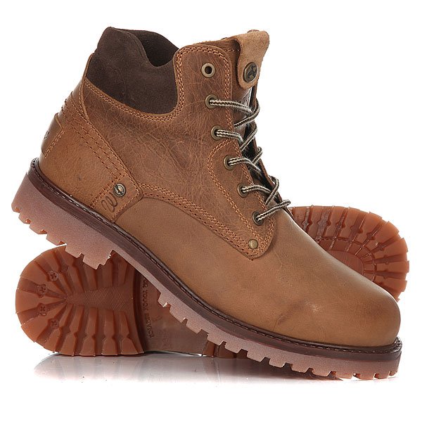 Купить ботинки зимние Wrangler Yuma Fur Brown/Dark Brown в интернет-магазине Proskater.ru
