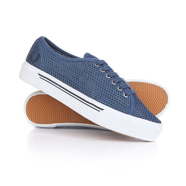 Купить кеды низкие женские Fred Perry Phoenix Flatform Mesh Blue в ...