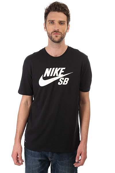 Купить футболку Nike SB LOGO Black (821946-013) в интернет-магазине ...