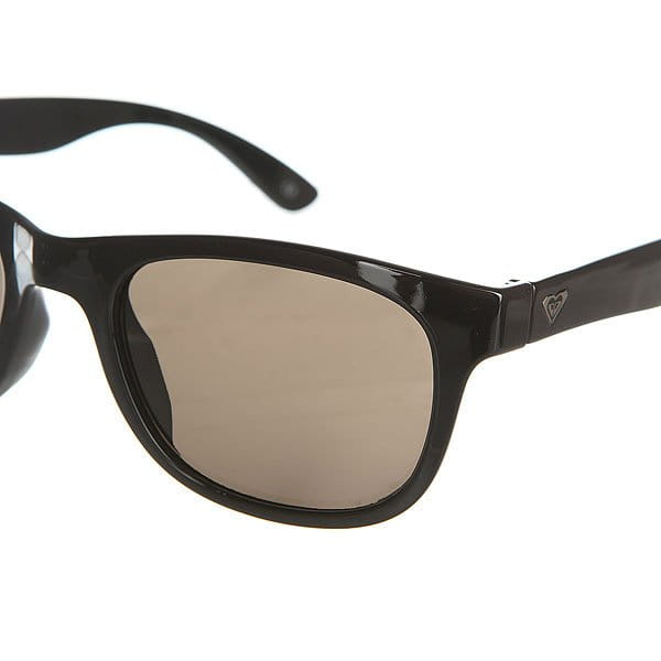 Черный очки женские roxy runaway shiny black/grey3
