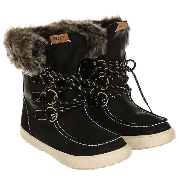 Жен./Обувь/Ботинки/Ботинки зимние Ботинки Высокие Женские Roxy Rainier Boot Black