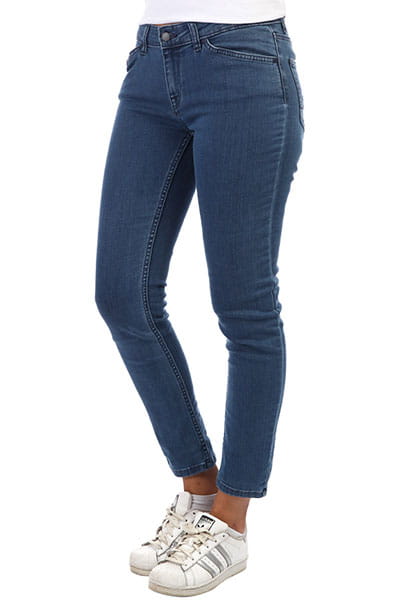 Голубые женские скинни джинсы crazy maze