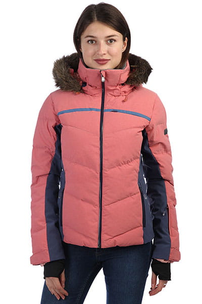 Бордовый женская сноубордическая куртка snowstorm