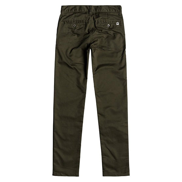 Зеленый детские узкие брюки-чинос worker