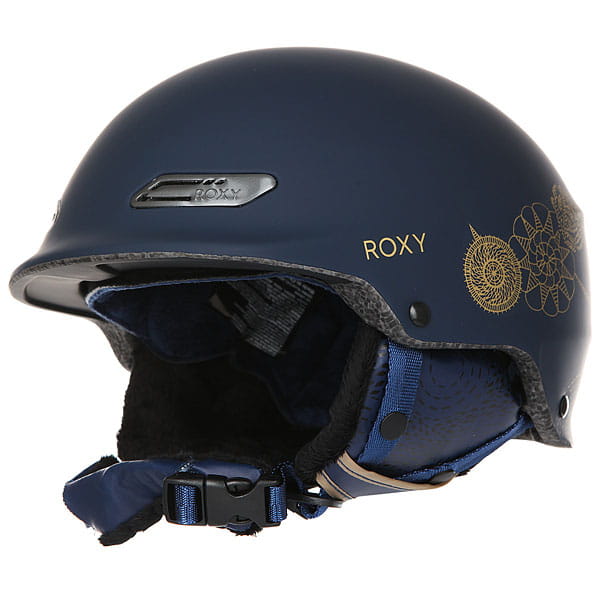 Темно-синий шлем для сноуборда женский roxy power powder peacoat hackney empi