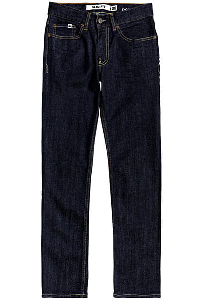 Синие детские джинсы worker indigo rinse slim fit 8-16