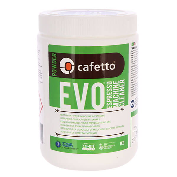 Средство для чистки рожковых кофемашин Cafetto Evo Powder 1 кг, органик.