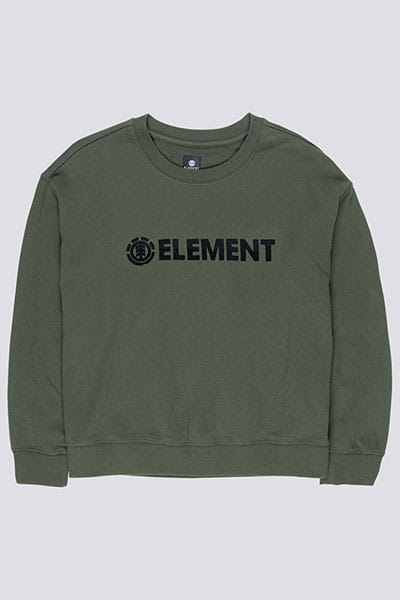 Зеленый свитшот element logo