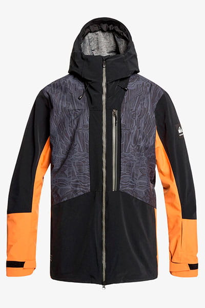 Оранжевый мужская сноубордическая куртка travis rice stretch
