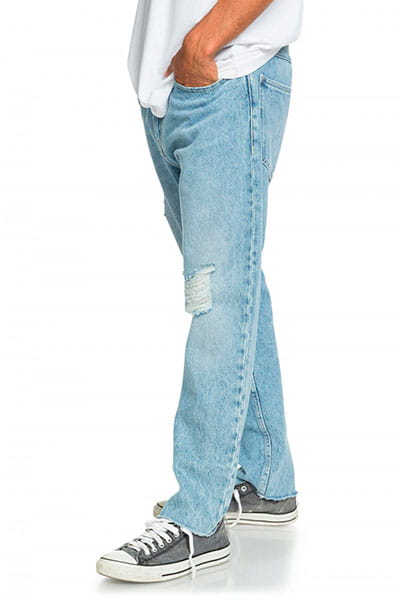 Мужские укороченные джинсы High Water Blue Rip