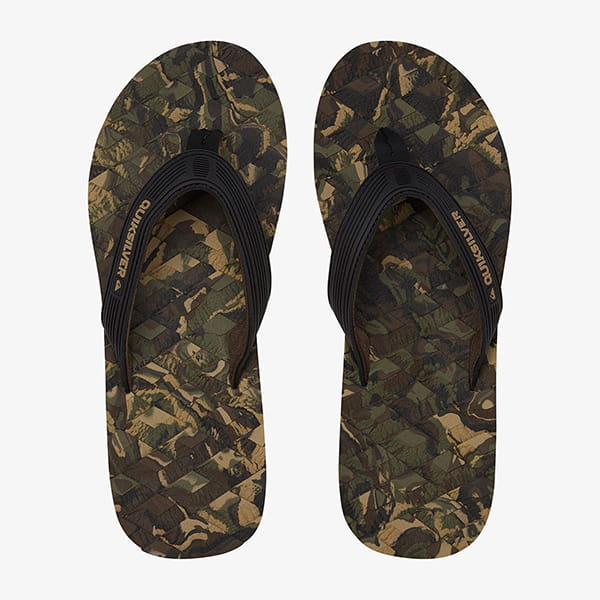 .//  /   Quiksilver Massage Black/Green/Black