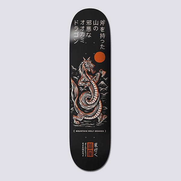 Скейтборд Skateboard дракон