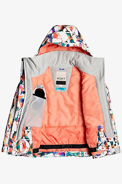 Оранжевый детская сноубордическая куртка roxy jetty 8-16