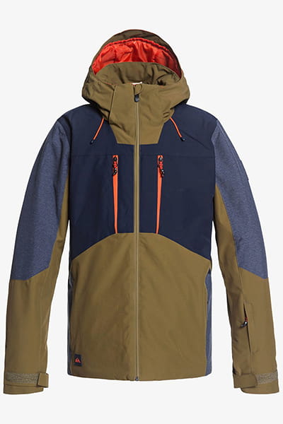 Муж./Сноуборд/Верхняя одежда/Куртки для сноуборда Сноубордическая Куртка Quiksilver Mission Plus Military Olive