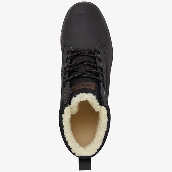 Темно-коричневый зимние кожаные ботинки mission v
