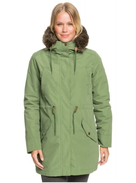Жен./Одежда/Куртки зимние/Куртки зимние Женская Куртка Roxy Amy 3In1 Bronze Green
