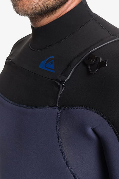 Синий мужской гидрокостюм с молнией на груди 5/4/3mm syncro gbs