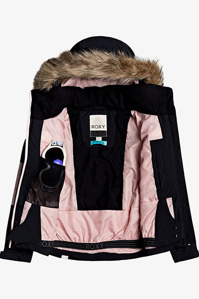 Черный детская сноубордическая куртка bamba girl 8-16