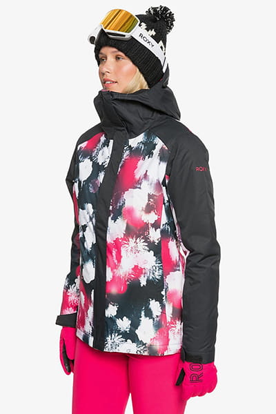 Черный женская сноубордическая куртка galaxy