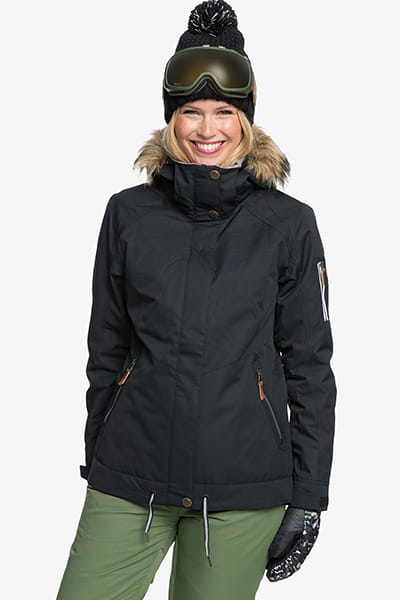 Серый женская сноубордическая куртка meade