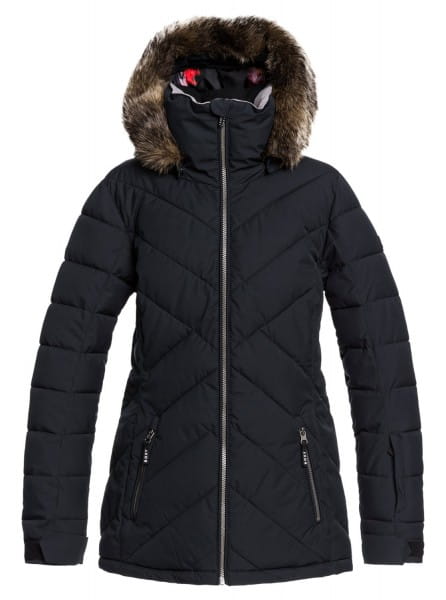 Черный женская сноубордическая куртка quinn