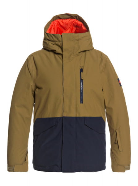 Коричневый детская сноубордическая куртка mission solid 8-16